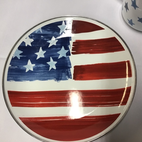 Pottery Barn Dining Pottery Barn Stars And Stripes Enamelware St Poshmark